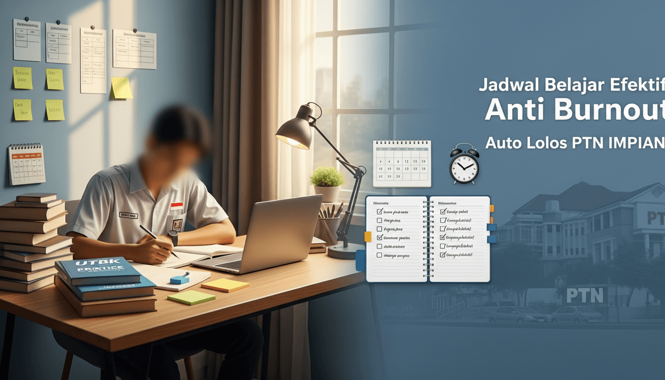 Jadwal Belajar Efektif Anti Burnout: Auto Lolos PTN!